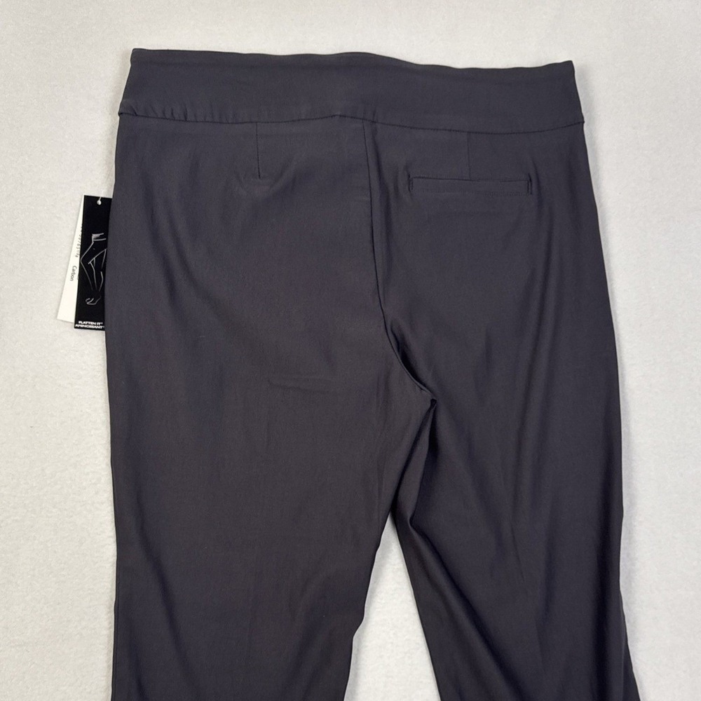 Tribal Flatten It Dress Pants Women 16 Black Pull-On Stretch Straight Leg 8520T - Picture 4 of 14